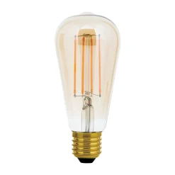 Rustiikki LED-lamppu E27 ST64 6W amber 2200K him.