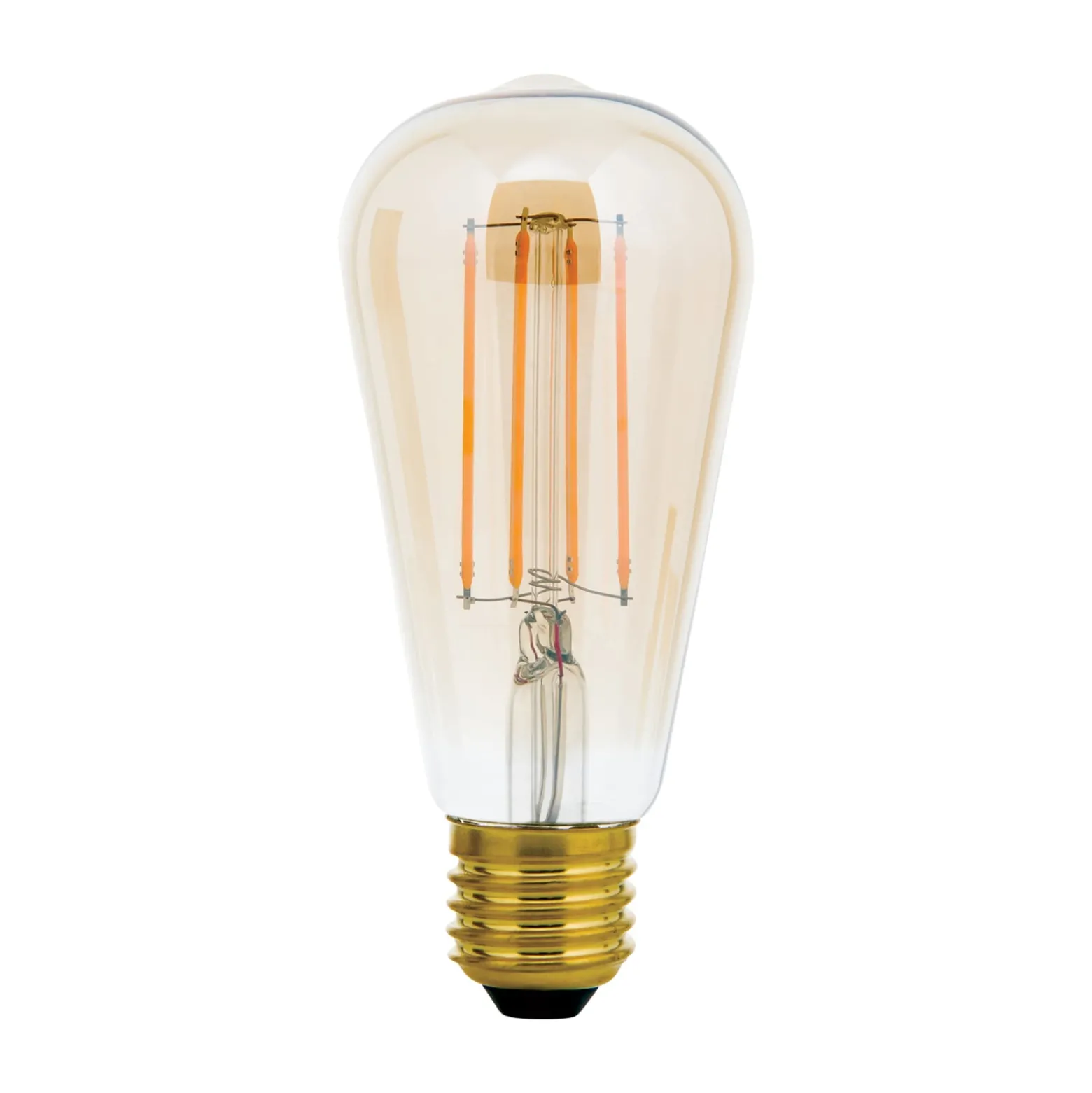 Rustiikki LED-lamppu E27 ST64 6W amber 2200K him.