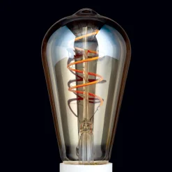 Rustiikki LED-lamppu E27 ST64 4W amber 2200K him.