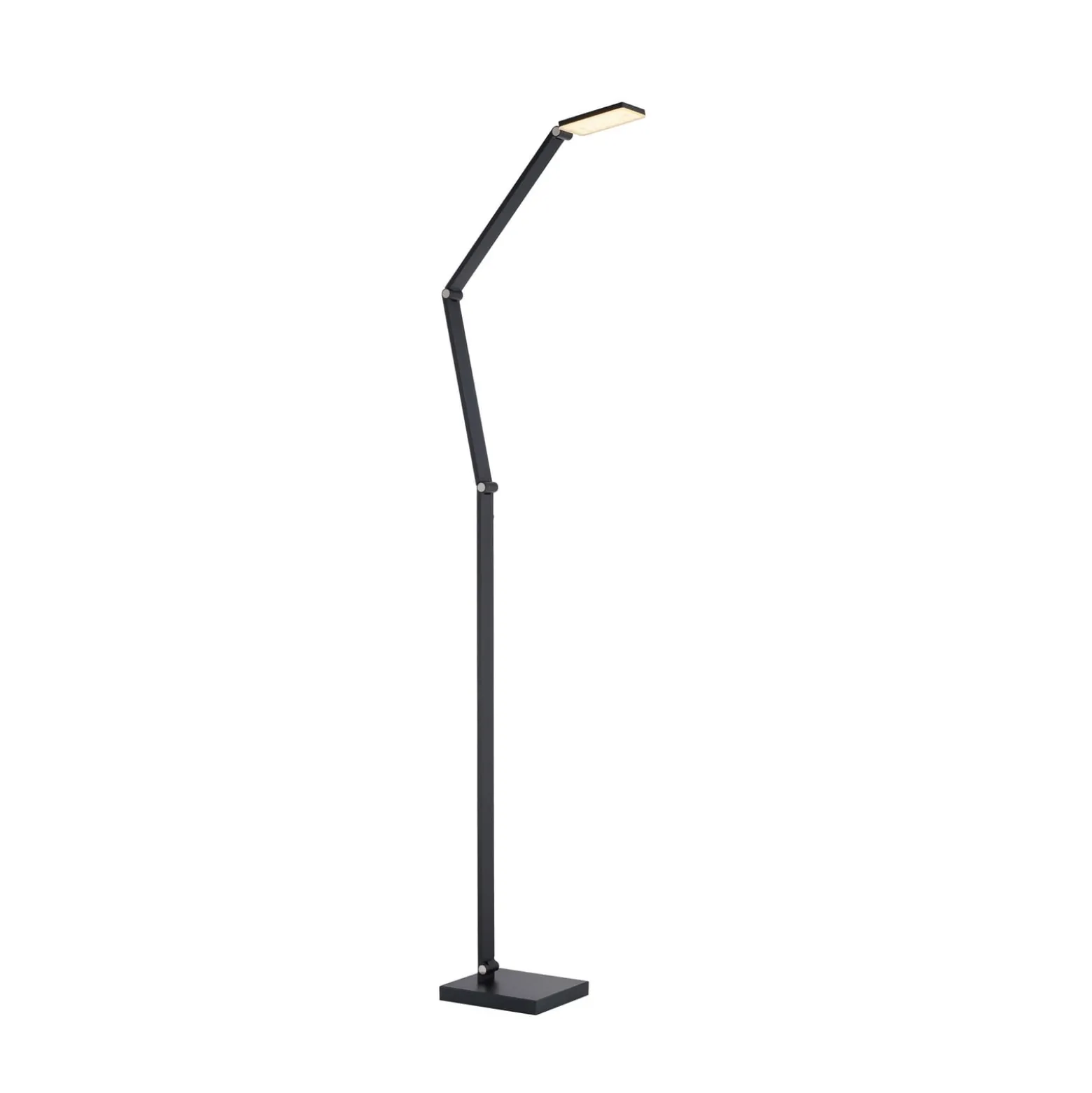 SAMSKY-LED-lattiavalo, harmaa, korkeus 161 cm, metallia, kosketushimmennin