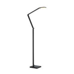 SAMSKY-LED-lattiavalo, harmaa, korkeus 161 cm, metallia, kosketushimmennin