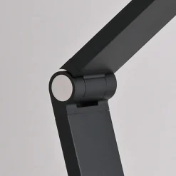 SAMSKY-LED-lattiavalo, harmaa, korkeus 161 cm, metallia, kosketushimmennin