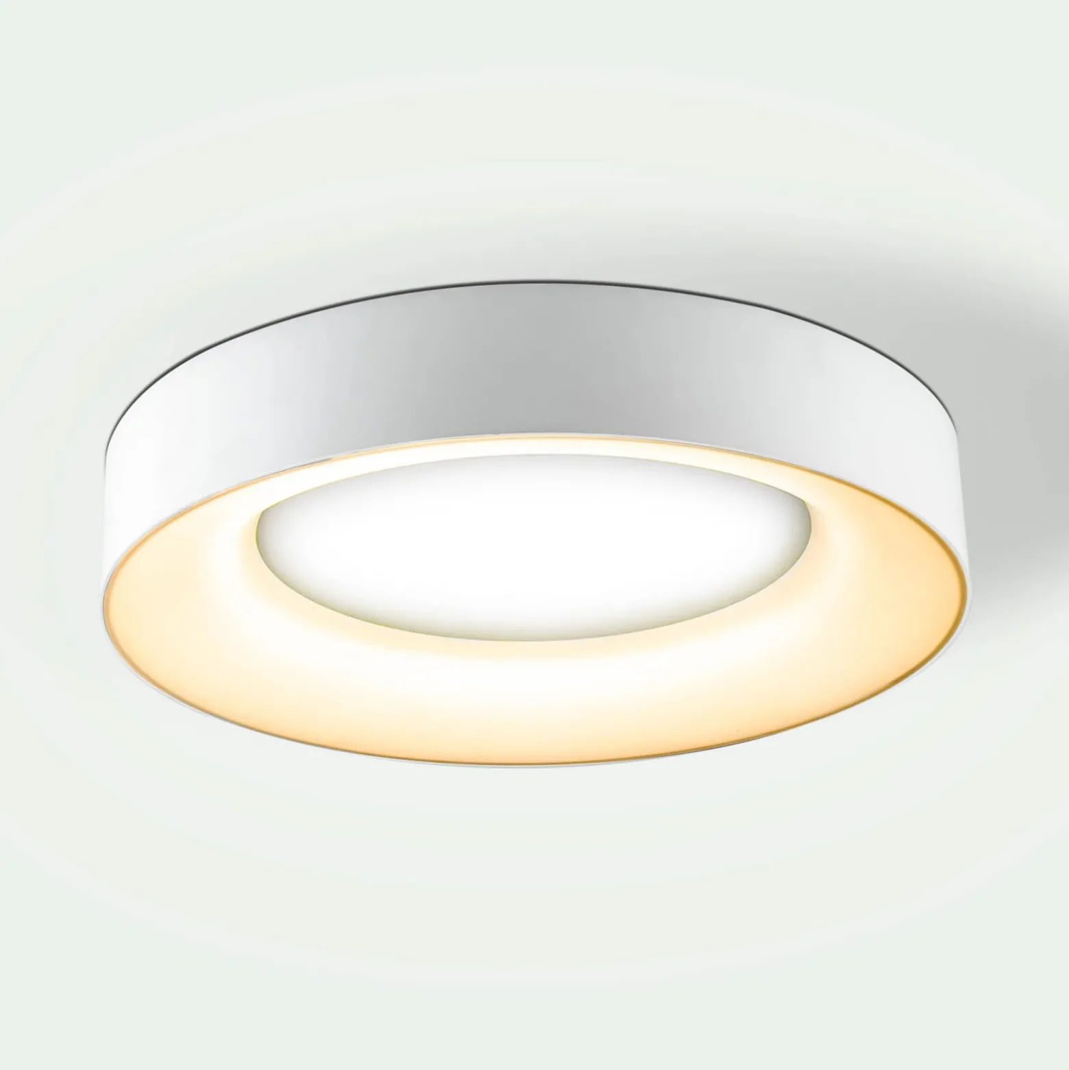 Sauro LED-kattovalaisin, Ø 40 cm, valkoinen