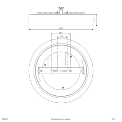 Sauro LED-kattovalaisin, Ø 40 cm, valkoinen