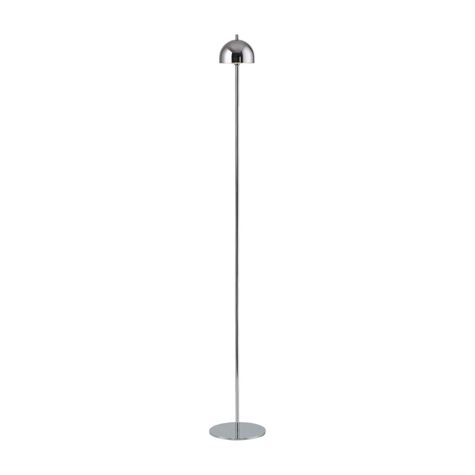 Schöner Wohnen LED-akkukäyttöinen lattiavalaisin Bellis kromi, IP54 3 000 K