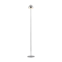 Schöner Wohnen LED-akkukäyttöinen lattiavalaisin Bellis kromi, IP54 3 000 K