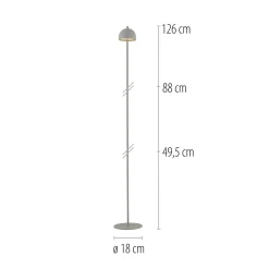 Schöner Wohnen LED-akkukäyttöinen lattiavalo Bellis, kevään herääminen
