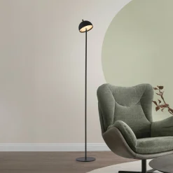 Schöner Wohnen LED-akkukäyttöinen lattiavalo Bellis, musta, IP54