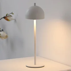 Schöner Wohnen LED-akkukäyttöinen pöytälamppu Bellies, valkoinen, IP54