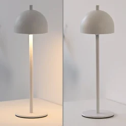 Schöner Wohnen LED-akkukäyttöinen pöytälamppu Bellies, valkoinen, IP54