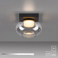 SCHÖNER WOHNEN LED-kattovalaisin Sia, savuharmaa 3 000 K