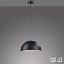 Schöner Wohnen riippuvalaisin Ali musta, rauta, Ø 38 cm, E27