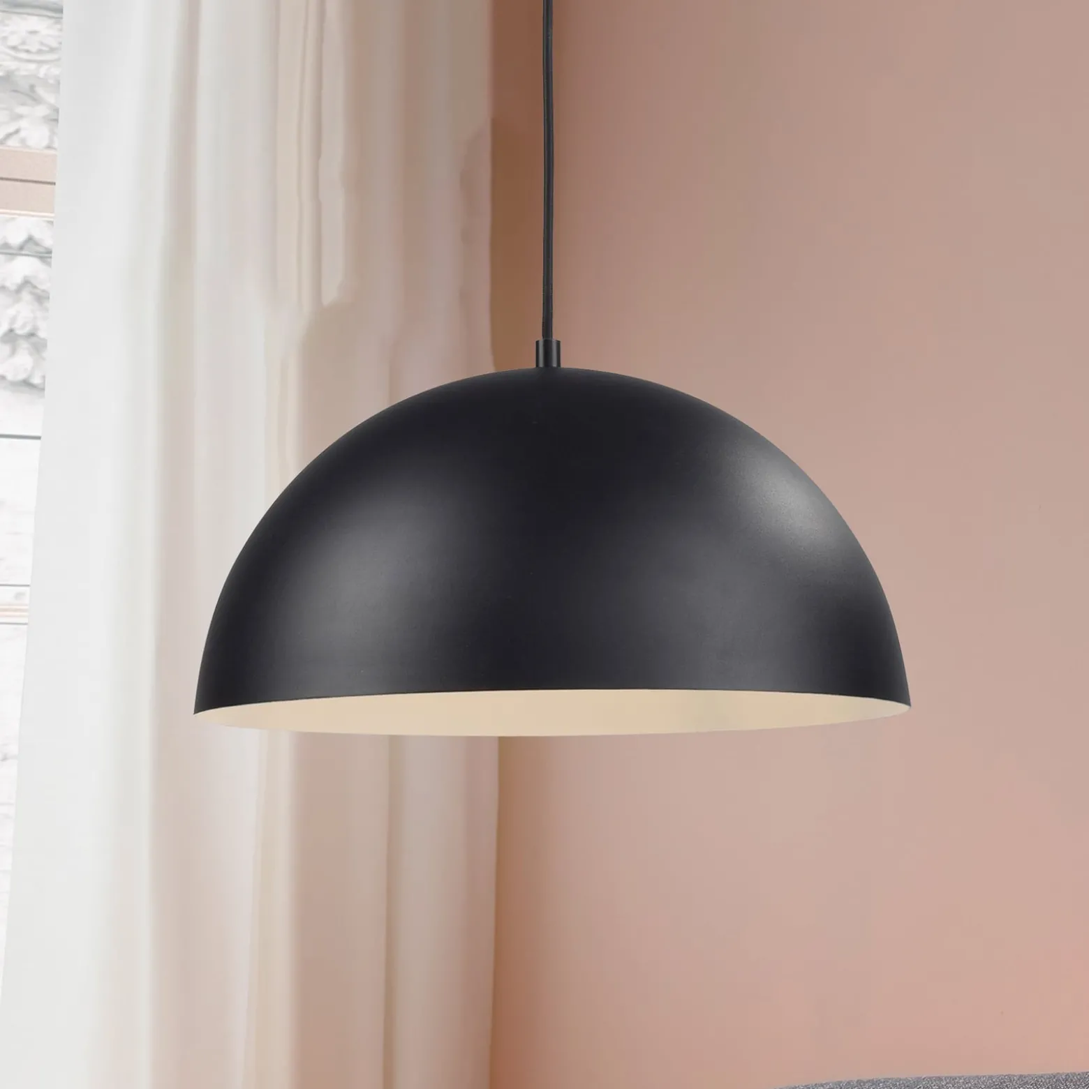 Schöner Wohnen riippuvalaisin Ali musta, rauta, Ø 38 cm, E27