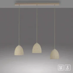 Schöner Wohnen Traventa-riippuvalo, 3-lamppuinen, beige, E27