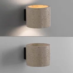 SCHÖNER WOHNEN Traventa-seinävalaisin, beige, ylös/alas, G9