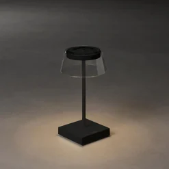 Scilla LED-pöytävalaisin USB:llä, musta
