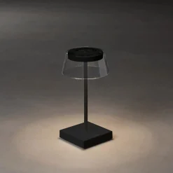 Scilla LED-pöytävalaisin USB:llä, musta