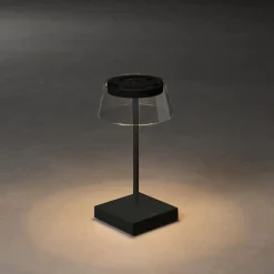 Scilla LED-pöytävalaisin USB:llä, musta