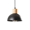 Seco-riippuvalaisin, Ø 30 cm, musta, metalli/puu, 3-valo.