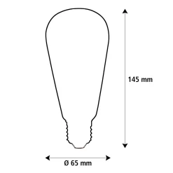 SEGULA LED Elegant Line E27 5W Rustika 2 200 K hehkulamppu himmennettävä