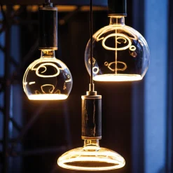 SEGULA-LED-Floating-globe-lamppu G200 E27 6W smoke