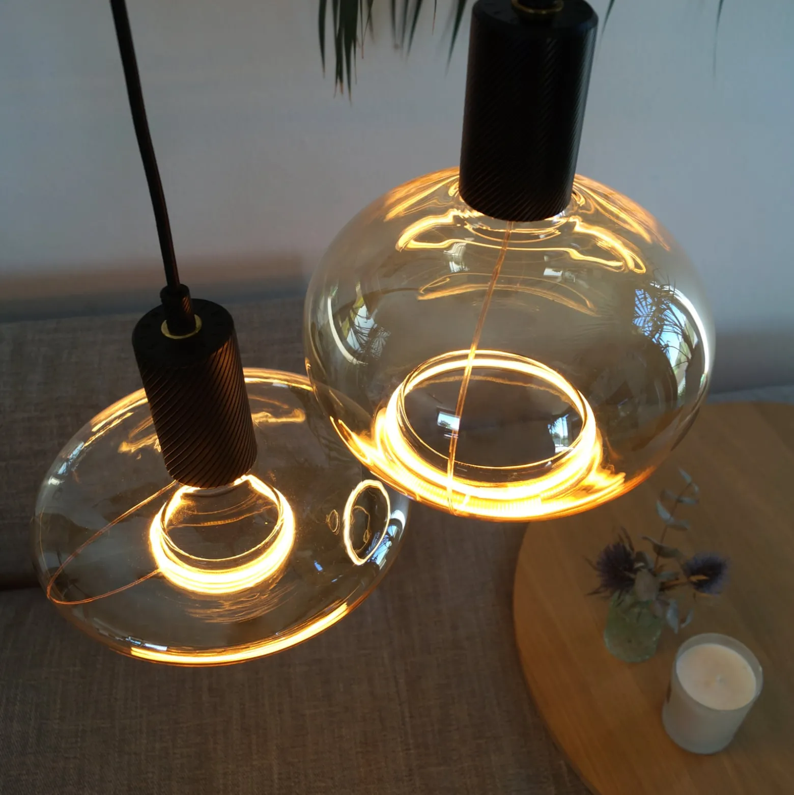 SEGULA LED-Floating Oval E27 4,5W himmennys, savu