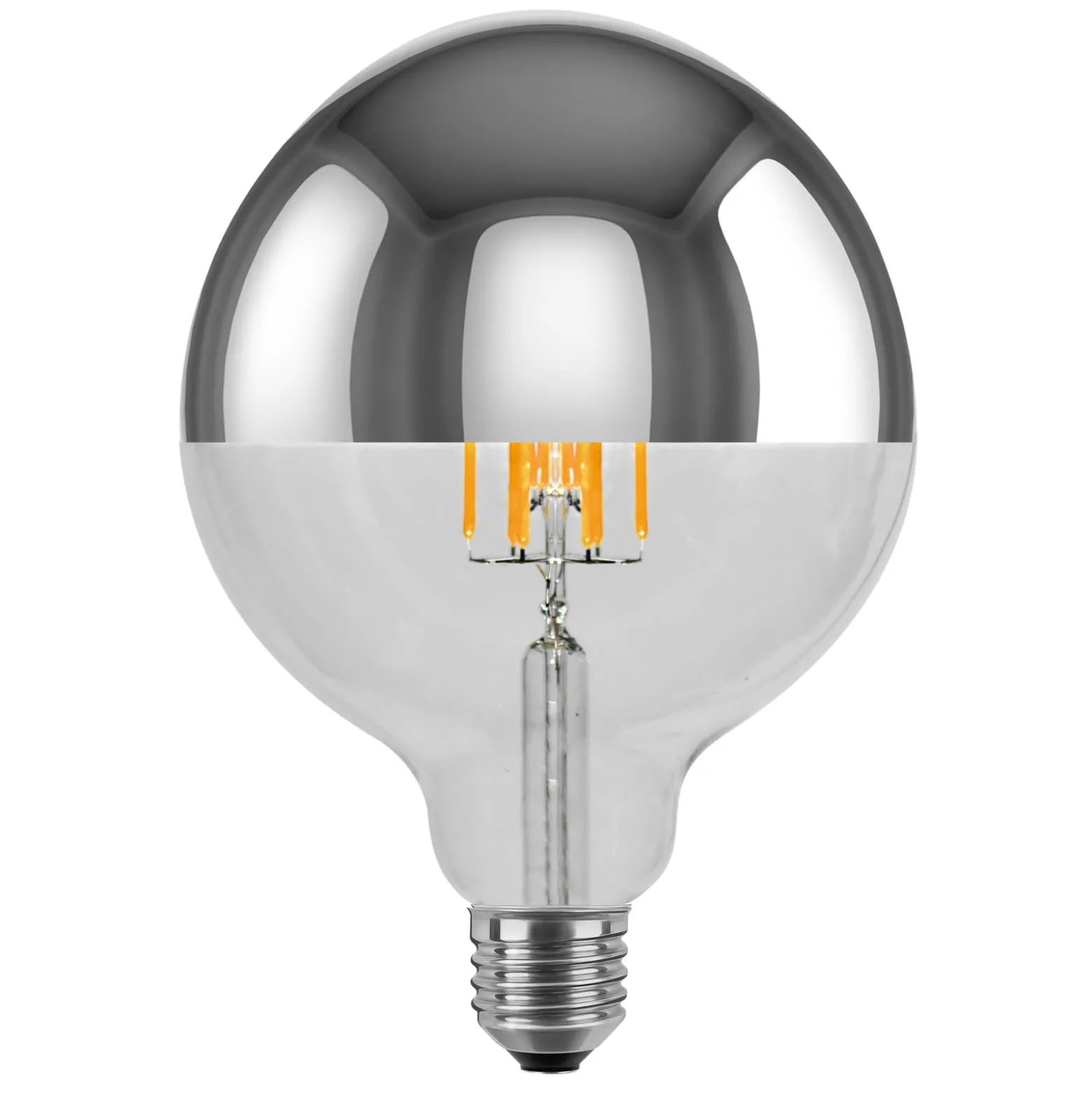 SEGULA LED-Globe E27 6,5W 927 pääpeili, hopea