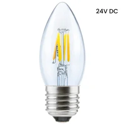 SEGULA LED-kynttilä E27 3W 927 filamentti ambient