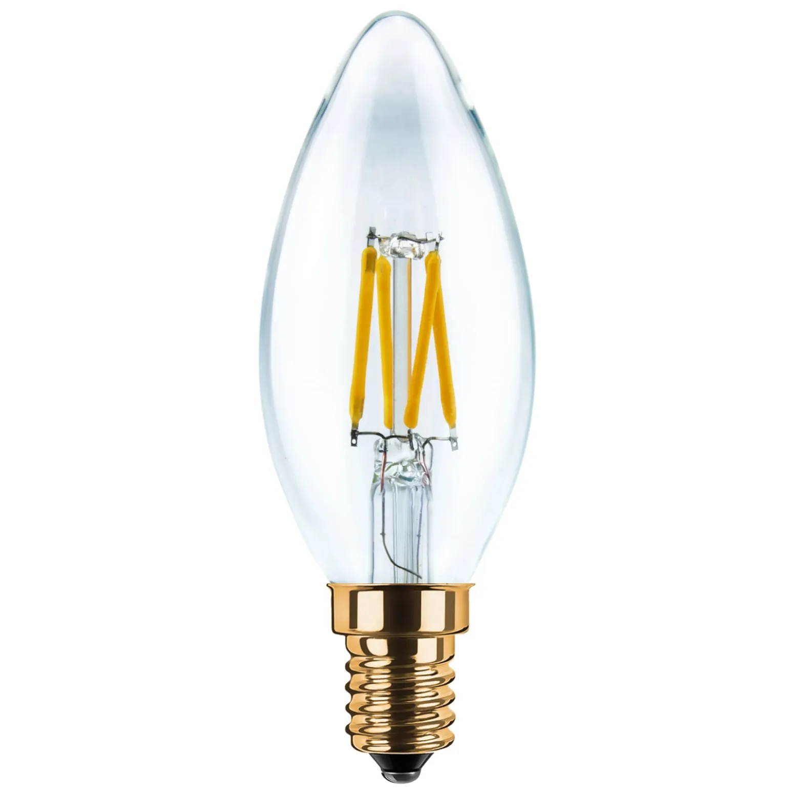 SEGULA-LED-kynttilä E14 3W 2200K Filament kirkas