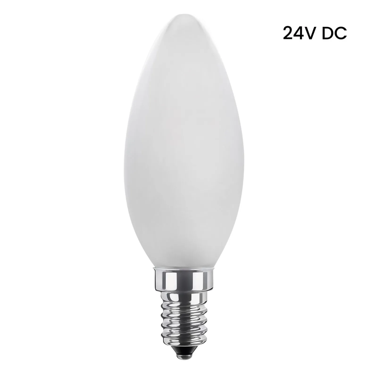 SEGULA LED-kynttilävalaisin 24V DC E14 3W 927 matta himmennettävä