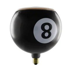 SEGULA LED-pallo Floating Billard musta 8, E27, G200 4 W 922