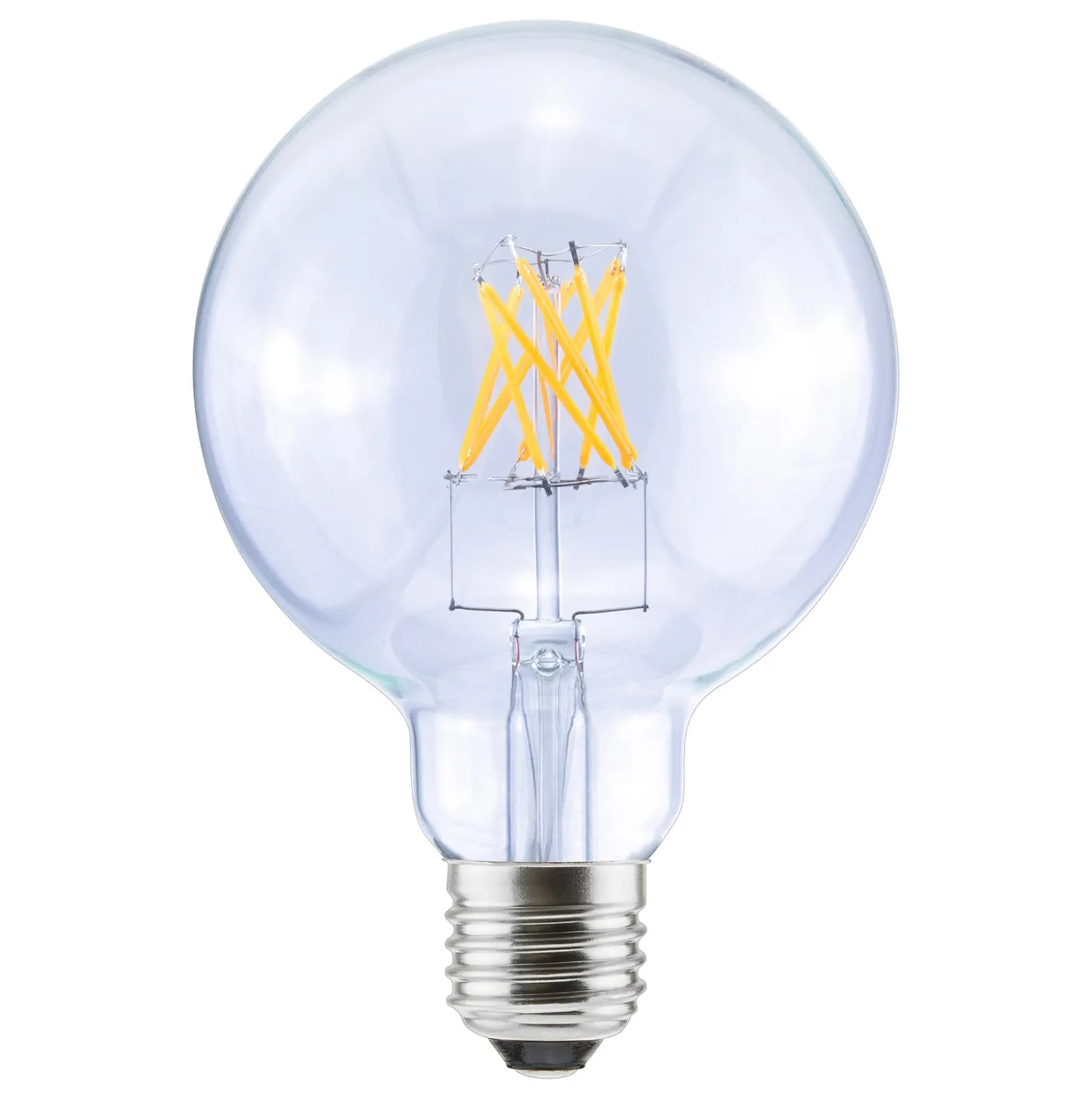 SEGULA LED-pallo G95 E27 6.5W 2,700K himmennettävä kirkas