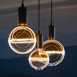 SEGULA LED-pallo Illusion, E27 G125 sininen/kammi 5W 1,900K himmeä, E27