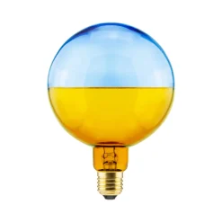 SEGULA LED-pallo Illusion, E27 G125 sininen/kammi 5W 1,900K himmeä, E27