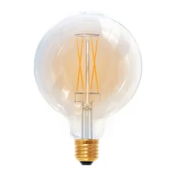 SEGULA LED-pallolamppu E27 G125 5W 2200K kultainen himmennettävä