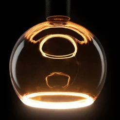 SEGULA LED-pallovalaisin Kelluva, E27 oranssi G200 6 W 922 himmeää