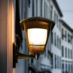 SEGULA ulkoseinävalaisin Antique up, musta, alumiini, E27