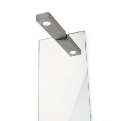 Seinä- ja peililamppu Flat 2 LED, mattanikkeli