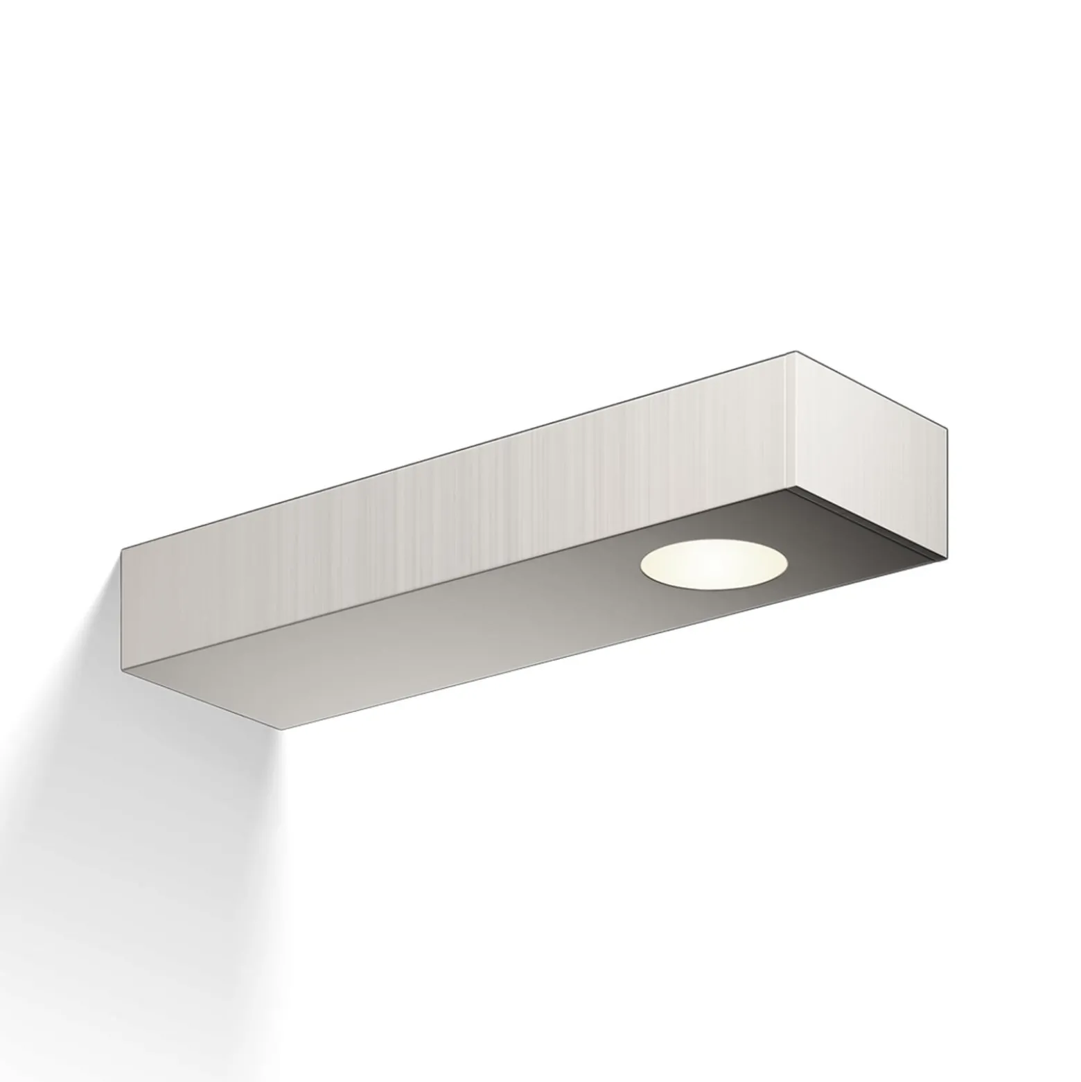 Seinä- ja peililamppu Flat 2 LED, mattanikkeli