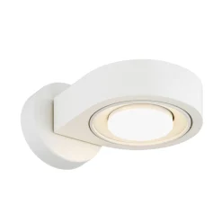 Seinäkohdevalaisin Lili, kermanvärinen, Ø 14 cm, GX53