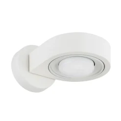 Seinäkohdevalaisin Lili, kermanvärinen, Ø 14 cm, GX53