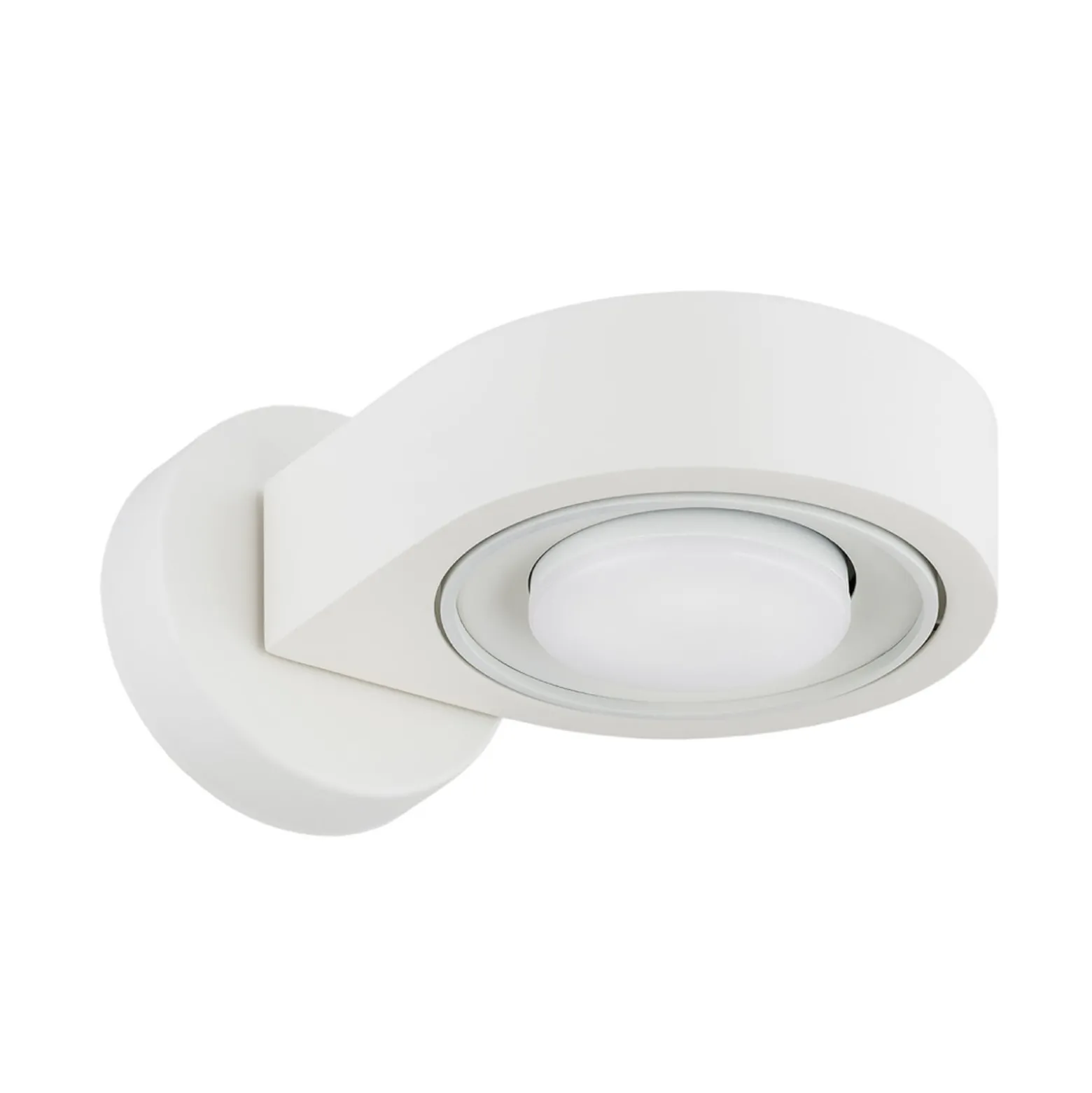Seinäkohdevalaisin Lili, kermanvärinen, Ø 14 cm, GX53