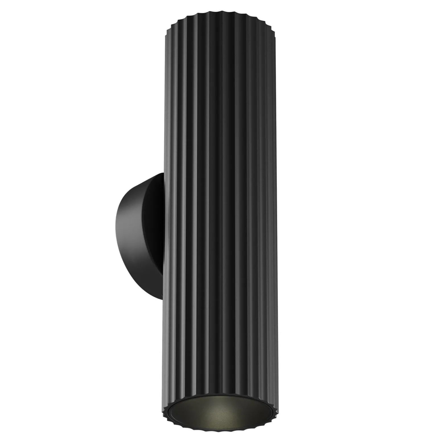 Seinälamppu Calipso, musta, korkeus 20 cm, metalli, 2xGU10 ylös/alas