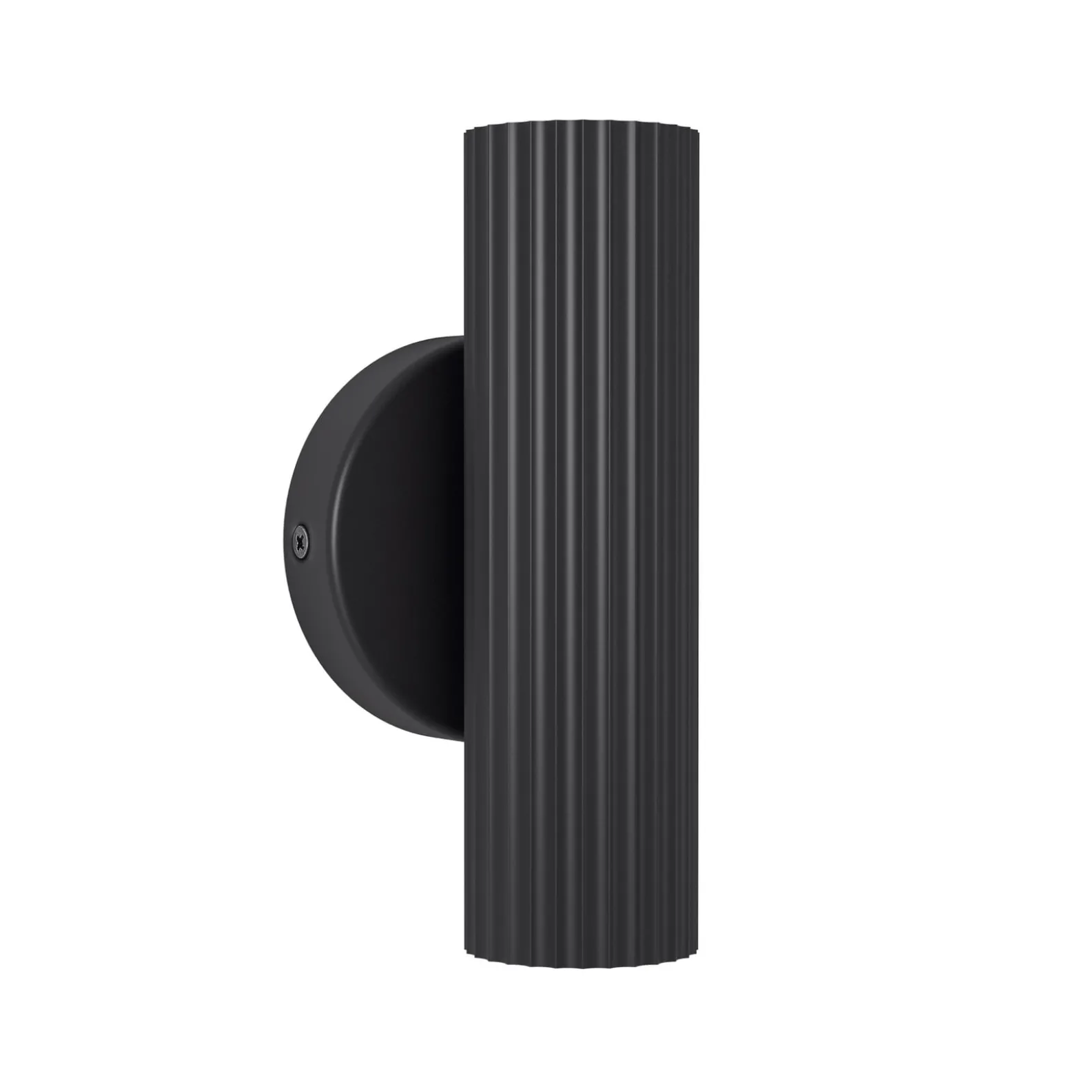 Seinälamppu Portillo, musta, korkeus 20 cm, 2-lamppuinen. Metalli, GU10