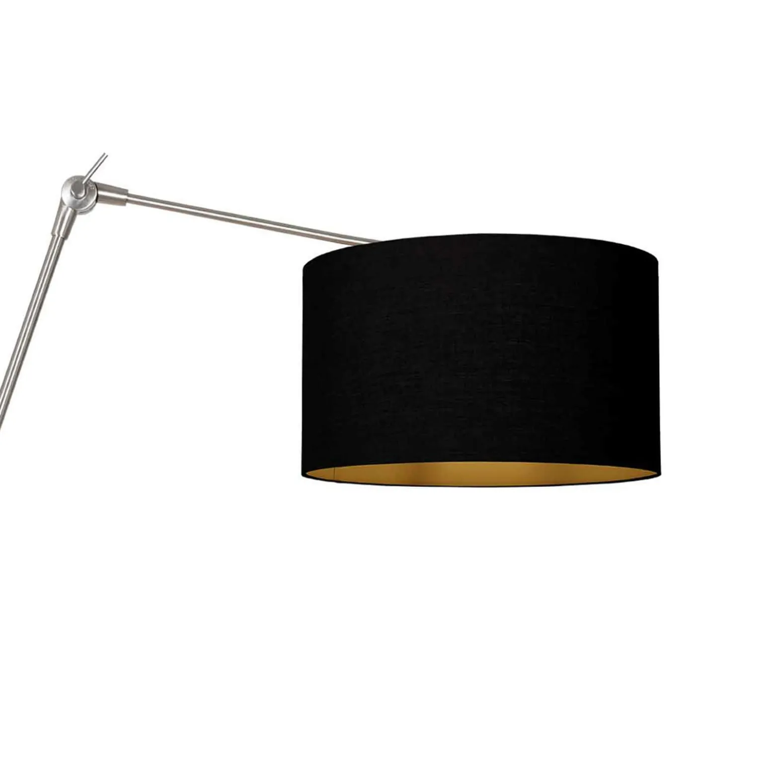 Seinälamppu Prestige Chic teräs/musta-kulta, ulkonema 90 cm