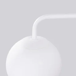 Seinävalaisin Astral, valkoinen, ulkonema 22 cm, teräs/lasi