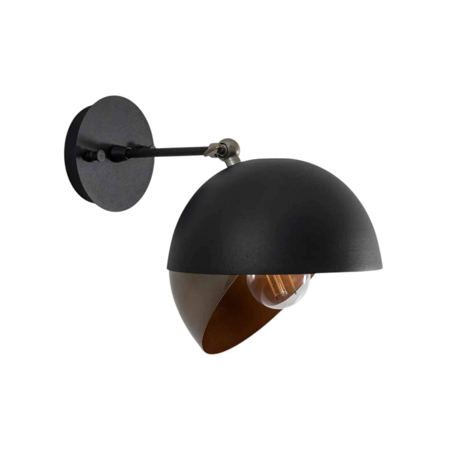 Seinävalaisin Berceste 252-A, musta/kulta, metalli, Ø 20 cm