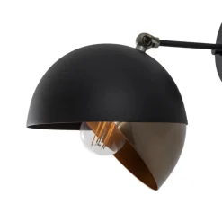 Seinävalaisin Berceste 252-A, musta/kulta, metalli, Ø 20 cm