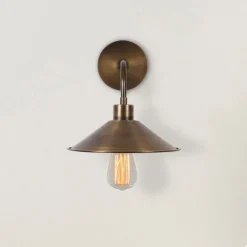 Seinävalaisin Berceste N-664, antiikkikulta, rauta, Ø 24 cm