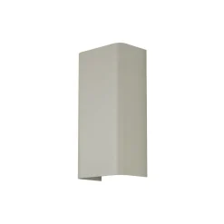 Seinävalaisin Bergen, vaaleanharmaa, metalli, korkeus 23 cm, GU10